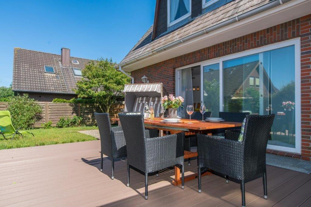Ferienwohnung Blaue Huis Erdgeschoß Wenningstedt-Braderup Exterior foto